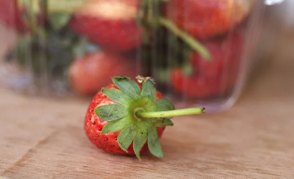 A lot of fresh strawberry — Stock Photo, Image