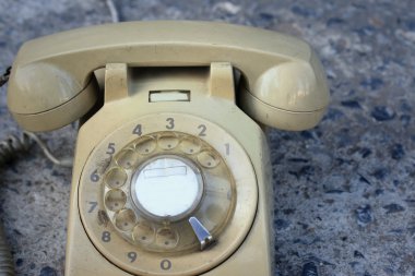 eski telefon vintage tarzı