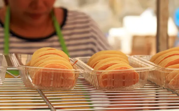 Pfannkuchen-Snack auf dem Markt — Stockfoto