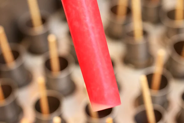 Close-up de recipiente de aço para tecido de sorvete - tailândia — Fotografia de Stock