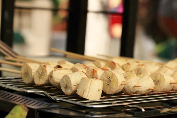 Banane grill thai aliments sucrés . — Photo