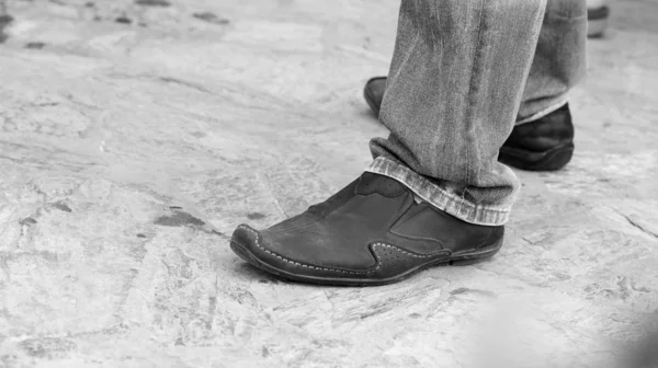Zapatos de hombre de cuero — Foto de Stock
