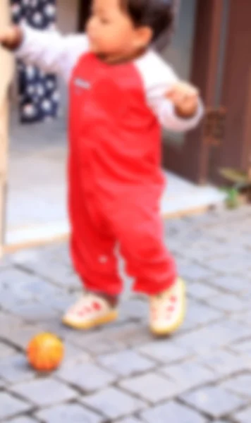 Blurred toddler — Stock Photo, Image