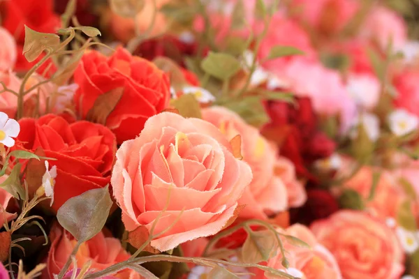 Beautiful of rose artificial flowers — Stock Photo, Image