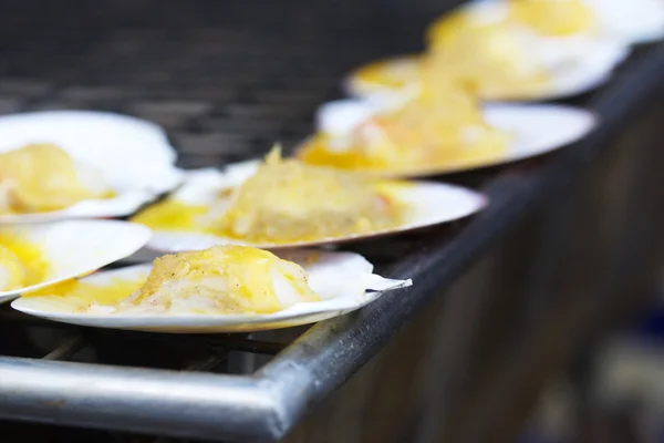 Fresh scallops — Stock Photo, Image