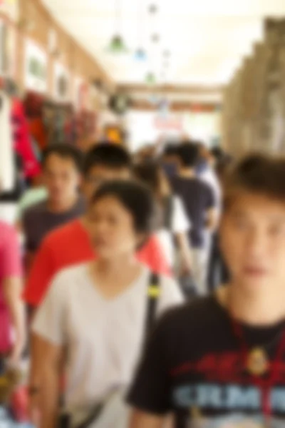 Blurred Pedestrian Shopping — Stock Photo, Image