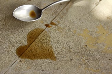 Kalp şeklinde kahve kaşığı