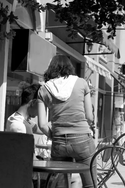 Blurred Pedestrian Shopping — Stock Photo, Image