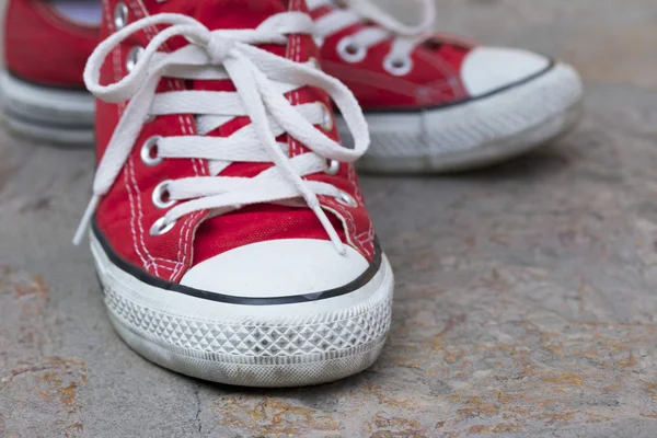 Red sneakers — Stock Photo, Image