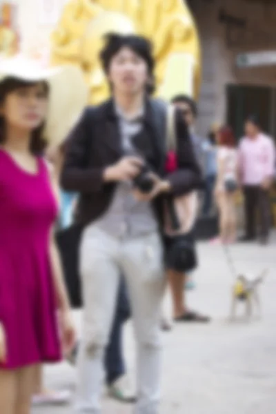 Blurred using a camera to take photo — Stock Photo, Image