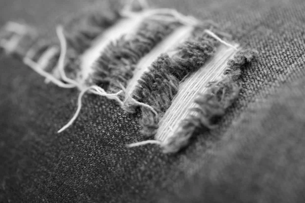 Blaue zerrissene Jeans Textur — Stockfoto