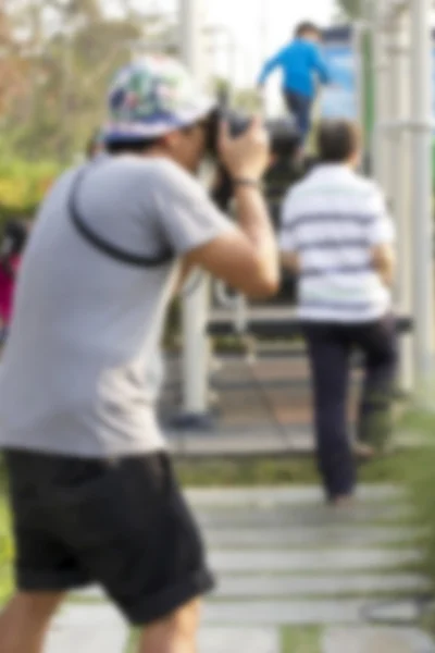 Blurred using a camera to take photo — Stock Photo, Image