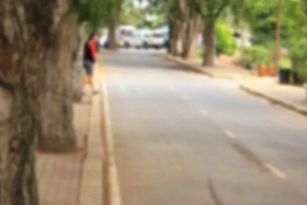 Borrosa de coche en la carretera — Foto de Stock