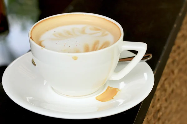 Latte art kaffe — Stockfoto