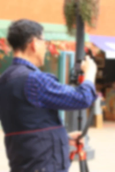 Blurred using a camera to take photo — Stock Photo, Image