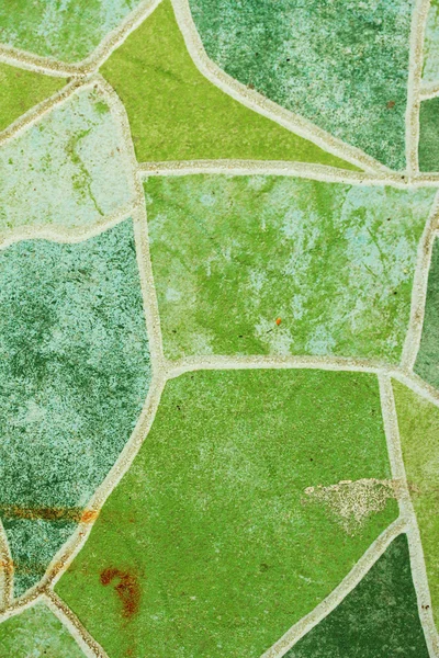 Telha verde mosaicos fundo textura — Fotografia de Stock