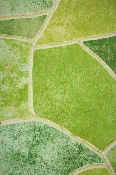 Grüne Fliesen Mosaiken Hintergrund Textur — Stockfoto