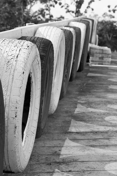 Close up of old tire — Stock Photo, Image