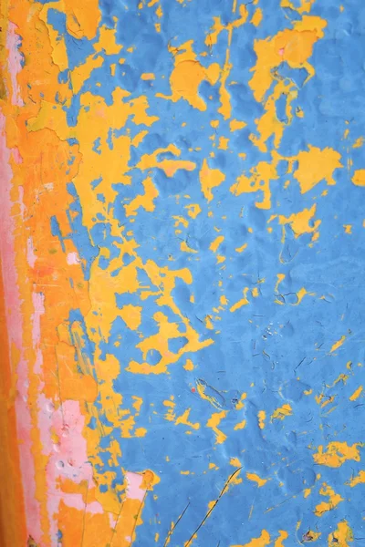 Soyulması boya ile çimento duvar — Stok fotoğraf