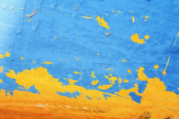 Soyulması boya ile çimento duvar — Stok fotoğraf