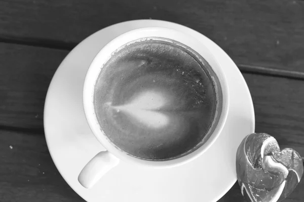 Minum kopi dan permen manis — Stok Foto