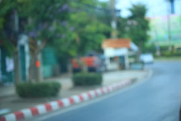 Blurred of car in city — Stock Photo, Image