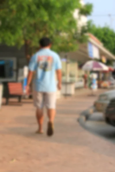 Verschwommene Menschen im Park — Stockfoto