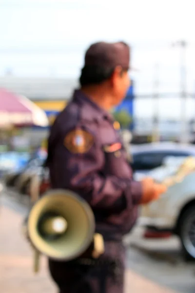 Flou des hommes de sécurité — Photo