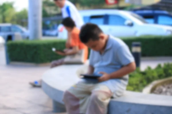 Blurred using smart phone — Stock Photo, Image