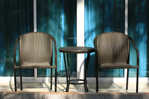 レストランでのヴィンテージの椅子 — ストック写真