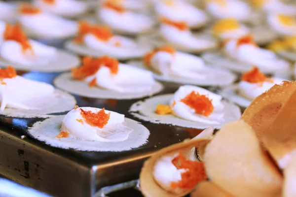 Close up of thai crispy pancake - cream crepes Royalty Free Stock Photos