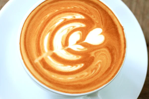 Café vintage latte art — Photo