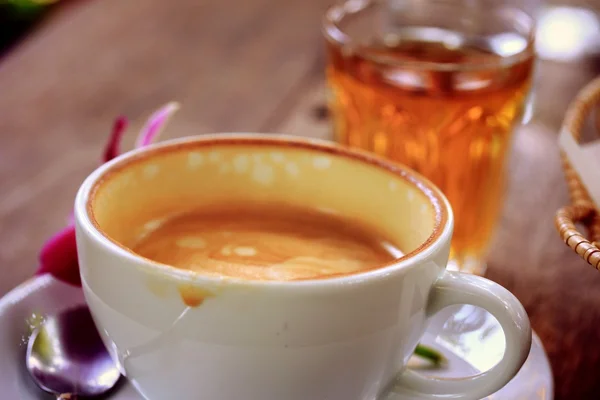 Drinking coffee vintage Royalty Free Stock Photos