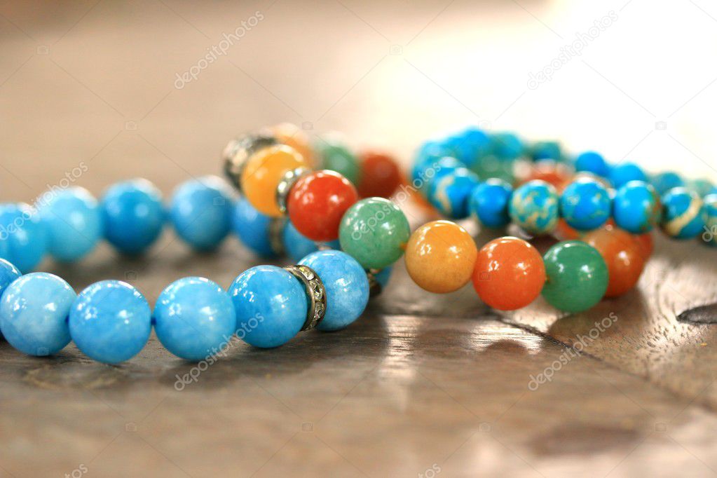 Bracelet bright colors - jade