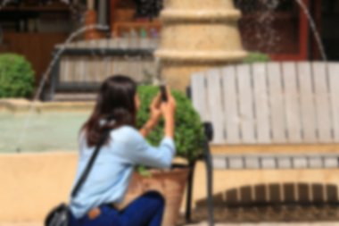 akıllı telefon kullanarak bulanık