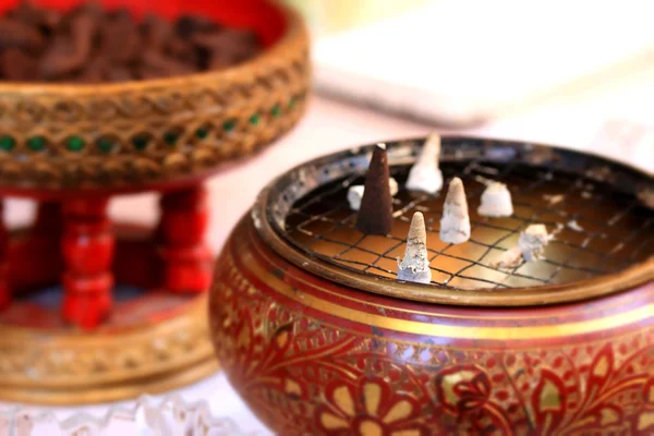 Incense cones aromatic brown groups — Stock Photo, Image