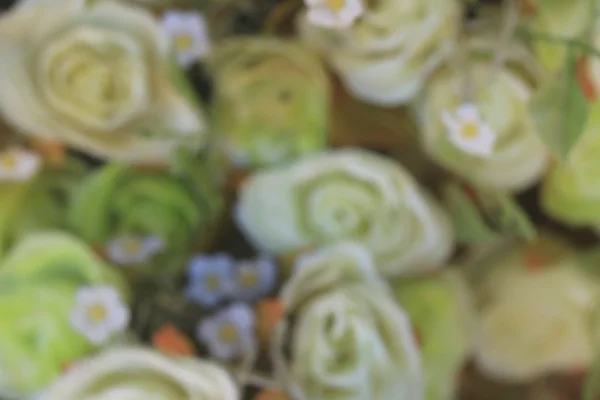 人工花の美しいヴィンテージ バラをぼやけ — ストック写真