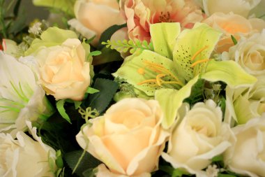 Yapay çiçek güzel vintage güller