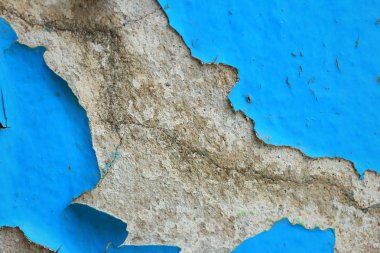 Soyulması boya ile çimento duvar
