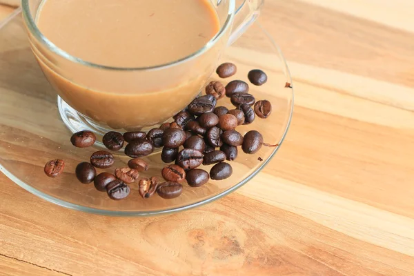 Caffè caldo con fagiolo — Foto Stock