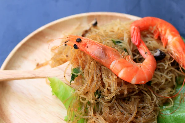 Garnelen mit Vermicelli - chinesisches Essen — Stockfoto