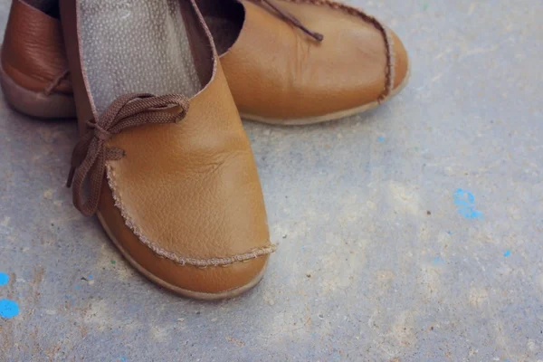 Lederen schoenen — Stockfoto