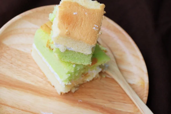 Tarta de Pandan con crema —  Fotos de Stock