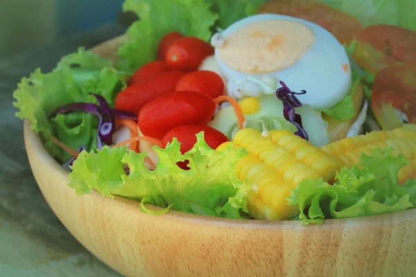 Gemüse Salat Eier mit Mayonnaise — Stockfoto