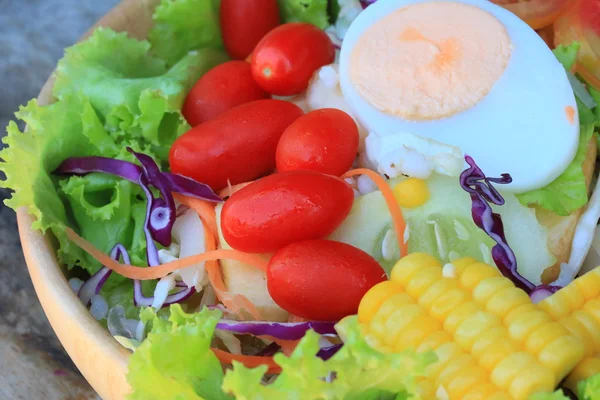 Salade de légumes œufs à la mayonnaise — Photo