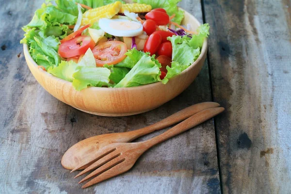 Vegetables salad eggs with mayonnaise — Stock Photo, Image