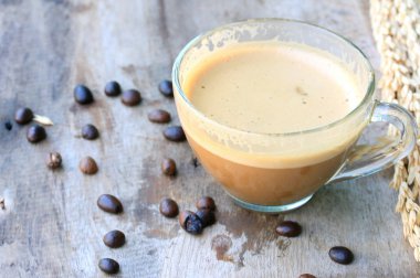 Sıcak kahve ile fasulye - vintage