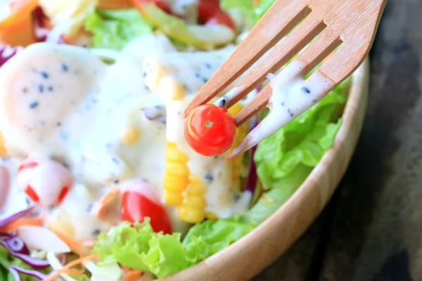 Salada de legumes ovos com maionese — Fotografia de Stock