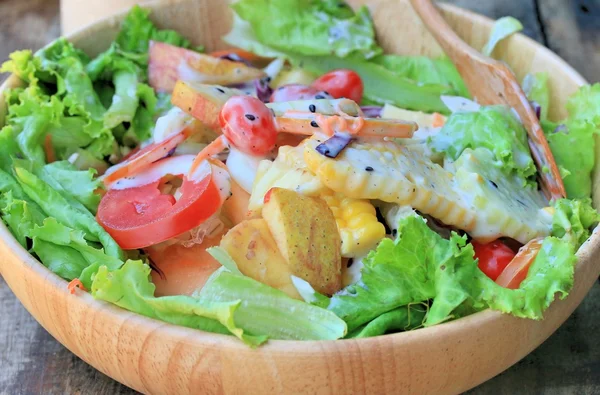 Salada de legumes ovos com maionese — Fotografia de Stock