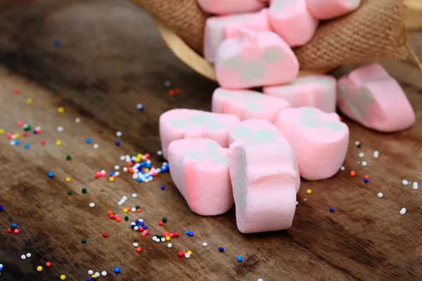 Rosa marshmallows — Stockfoto